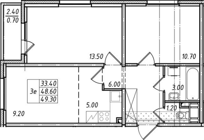 Купить трехкомнатную квартиру в ЖК Ржевский парк в Ленинградской области. Вариант № 7599042, 0, площадь -  квм, цена 7632083 рублей