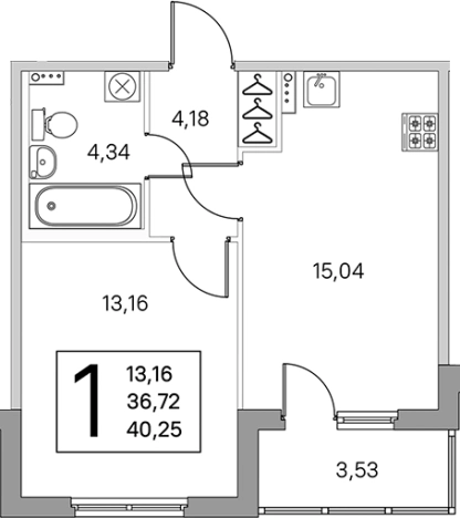 Купить двухкомнатную квартиру в новостройках у метро Проспект Ветеранов в Санкт-Петербурге. Вариант № 6866169, 0, площадь -  квм, цена 8585136 рублей