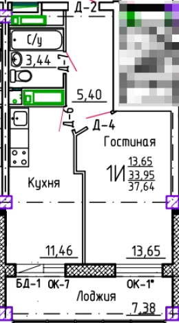 Купить однокомнатную квартиру на улице Спортивная в Республике Татарстан (татарстан). Вариант № 140101, 0, площадь -  квм, цена 6186059 рублей