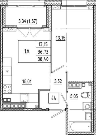 Купить двухкомнатную квартиру в новостройках в ЖК Ranta Residence в Санкт-Петербурге. Вариант № 6056424, 0, площадь -  квм, цена 18432000 рублей