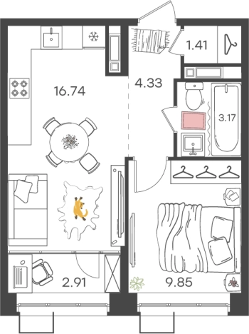 Купить квартиру в новостройках в ЖК Новая Жизнь Львовская в Нижнем Новгороде. Вариант № 138190, 0, площадь -  квм, цена 6475926 рублей