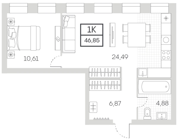 Купить квартиру у метро Тульская в Москве. Вариант № 78504, 0, площадь -  квм, цена 22956500 рублей