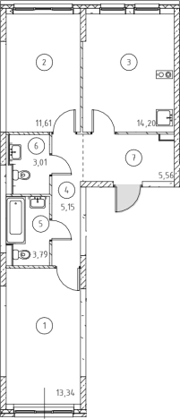 Купить двухкомнатную квартиру в новостройках в ЖК Новое Колпино в Санкт-Петербурге. Вариант № 9152045, 0, площадь -  квм, цена 10580518 рублей
