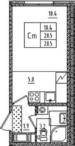 Купить Студию в новостройках в ЖК Дыбенко парк в Санкт-Петербурге. Вариант № 6608322, 0, площадь -  квм, цена 6651225 рублей