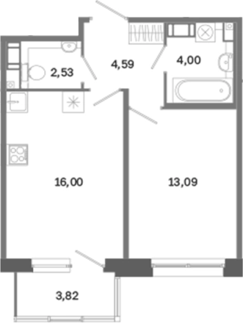 Купить квартиру в новостройках в ЖК Дом на Курской в Санкт-Петербурге. Вариант № 6260116, 0, площадь - квм, цена 19188212 рублей