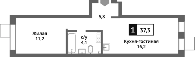 Купить двухкомнатную квартиру в новостройках в ЖК Никольский квартал Отрада в Красногорске. Вариант № 116352, 0, площадь -  квм, цена 6924998 рублей