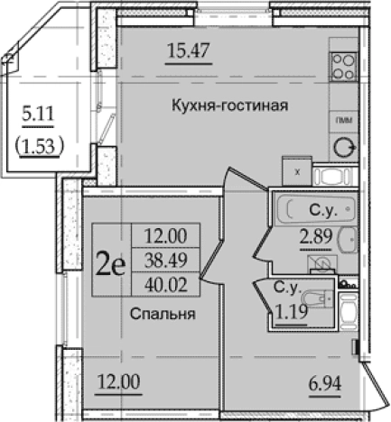 Купить двухкомнатную квартиру в ЖК Живи! В Рыбацком в Санкт-Петербурге. Вариант № 6631072, 0, площадь -  квм, цена 12478712 рублей