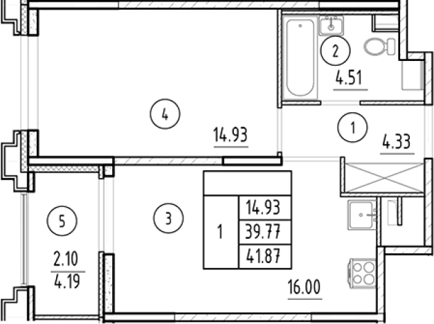 Купить двухкомнатную квартиру в ЖК Ассамблея в Санкт-Петербурге. Вариант № 6231508, 0, площадь -  квм, цена 17920360 рублей