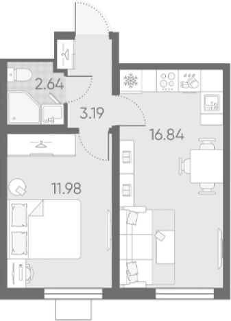 Купить квартиру у метро Автово в Санкт-Петербурге. Вариант № 6889708, 0, площадь - квм, цена 9513192 рублей