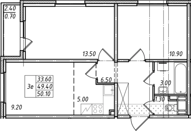 Купить трехкомнатную квартиру в ЖК Ржевский парк в Ленинградской области. Вариант № 7598499, 0, площадь - квм, цена 7853976 рублей