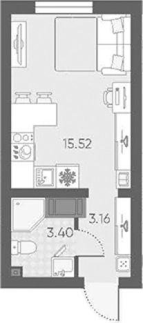 Купить Студию в новостройках в ЖК Морская миля в Санкт-Петербурге. Вариант № 6889516, 0, площадь -  квм, цена 7432216 рублей