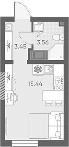 Купить Студию в ЖК Морская миля в Санкт-Петербурге. Вариант № 6889160, 0, площадь -  квм, цена 7050647 рублей