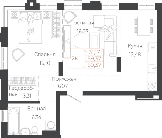 Купить двухкомнатную квартиру в новостройках на улице Южный тракт в Алтайском крае. Вариант № 7630018, 0, площадь -  квм, цена 16029900 рублей