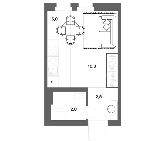 Купить квартиру у метро Девяткино в Ленинградской области. Вариант № 7830173, 0, площадь -  квм, цена 4180000 рублей