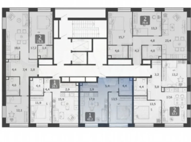 Купить квартиру в Москве. Вариант № 9864522, 6, площадь -  квм, цена 25650000 рублей