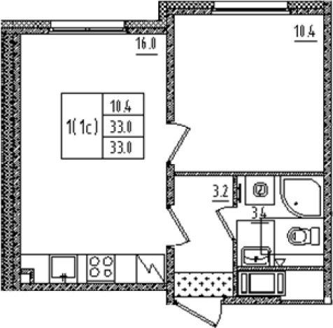 Купить квартиру в новостройках на улице Товарищеский проспект в Санкт-Петербурге. Вариант № 6608915, 0, площадь -  квм, цена 9578382 рублей