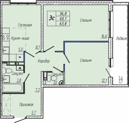 Купить квартиру в новостройках в ЖК Кемерово Сити (Кемерово) в Кемерове. Вариант № 109763, 0, площадь -  квм, цена 8550000 рублей