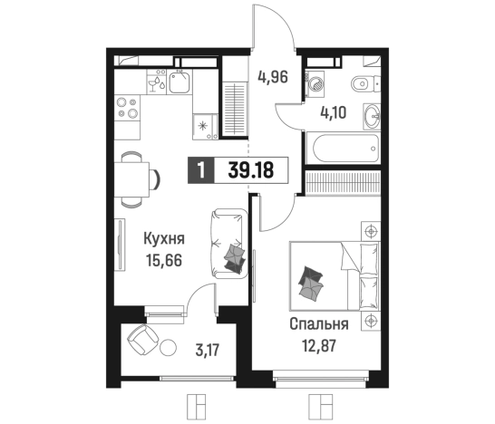 Купить двухкомнатную квартиру в новостройках в ЖК Максималист в Мурине. Вариант № 6867150, 0, площадь -  квм, цена 7461351 рублей