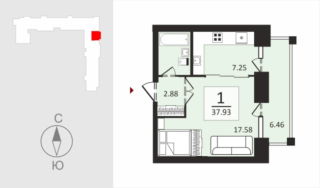 Купить квартиру в Владимире. Вариант № 10355674, 0, площадь -  квм, цена 5111100 рублей