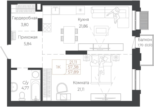 Купить квартиру на вторичке на улице Целинная в Алтайском крае. Вариант № 7629897, 0, площадь -  квм, цена 15919750 рублей
