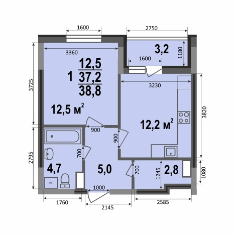 Купить квартиру в ЖК "Смоленская 3А" в смарт-квартале VERIZINO life в Владимире. Вариант № 146163, 0, площадь -  квм, цена 4238900 рублей