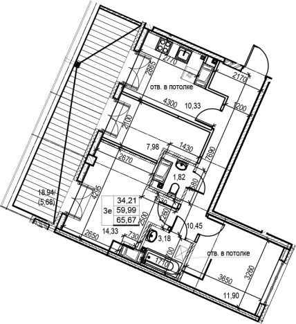 Купить трехкомнатную квартиру в новостройках в районе Петроградский в Санкт-Петербурге. Вариант № 70029, 0, площадь -  квм, цена 41358840 рублей