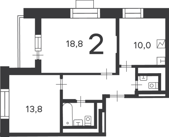 Купить квартиру в Москве. Вариант № 10232254, 21, площадь - квм, цена 30100000 рублей