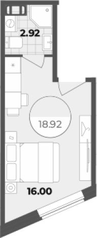 Купить Студию в районе Центральный в Санкт-Петербурге. Вариант № 6855513, 0, площадь -  квм, цена 7390152 рублей