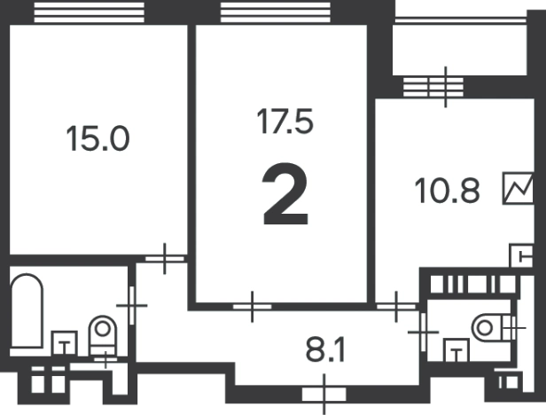 Купить квартиру в Москве. Вариант № 10219539, 1, площадь -  квм, цена 20515000 рублей