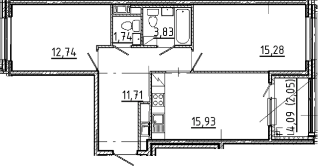 Купить трехкомнатную квартиру в районе Центральный в Санкт-Петербурге. Вариант № 5550646, 0, площадь -  квм, цена 35374882 рублей