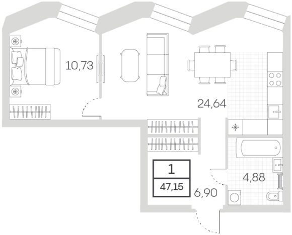 Купить квартиру у метро Тульская в Москве. Вариант № 84451, 0, площадь -  квм, цена 25461000 рублей
