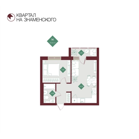 Купить однокомнатную квартиру в новостройках в Тобольске. Вариант № 163183, 0, площадь -  квм, цена 5000000 рублей