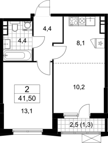 Купить квартиру у метро Прокшино в Москве. Вариант № 3790646, 0, площадь - квм, цена 15014908 рублей