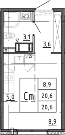 Купить квартиру в новостройках в ЖК Ручьи 2 в Санкт-Петербурге. Вариант № 9510678, 0, площадь - квм, цена 4148119 рублей