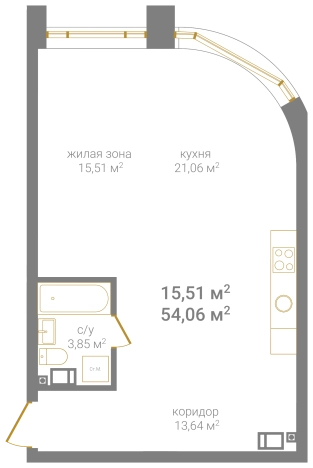 Купить квартиру в новостройках в ЖК КМ Дом на Барминской в Нижнем Новгороде. Вариант № 94303, 0, площадь -  квм, цена 17839800 рублей