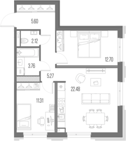 Купить трехкомнатную квартиру в ЖК Legenda Васильевского в Санкт-Петербурге. Вариант № 4837684, 0, площадь -  квм, цена 24838142 рублей