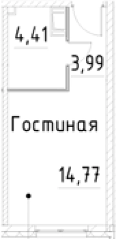 Купить Студию в новостройках на улице проспект Большевиков в Санкт-Петербурге. Вариант № 7596112, 0, площадь -  квм, цена 5009867 рублей