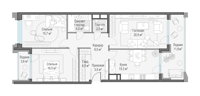 Купить квартиру в районе Даниловский в Москве. Вариант № 87281, 0, площадь - квм, цена 62180000.0000 рублей