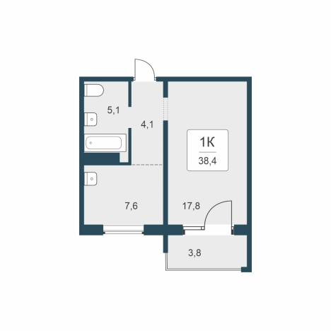Купить однокомнатную квартиру в ЖК Цветной Бульвар в Новосибирске. Вариант № 9874329, 0, площадь -  квм, цена 5850000 рублей