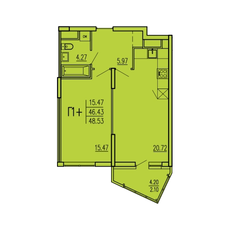 Купить квартиру в новостройках в ЖК Жилой комплекс "Акварель" в Пензе. Вариант № 82426, 0, площадь -  квм, цена 3992563 рублей