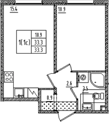 Купить квартиру в новостройках на улице Товарищеский проспект в Санкт-Петербурге. Вариант № 7572881, 0, площадь -  квм, цена 9716906 рублей