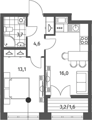 Купить двухкомнатную квартиру в ЖК NEWПИТЕР в Ленинградской области. Вариант № 5258868, 0, площадь -  квм, цена 7365000 рублей