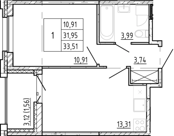 Купить двухкомнатную квартиру в ЖК Полис Новоселье в Ленинградской области. Вариант № 77163, 0, площадь -  квм, цена 5740888 рублей