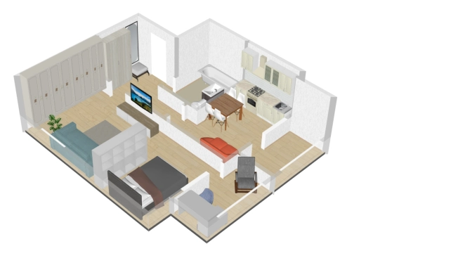 Купить однокомнатную квартиру в районе Железнодорожный в Рязани. Вариант № 1271746, 6, площадь -  квм, цена 3800000 рублей