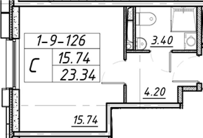 Купить Студию на улице Московское шоссе в Санкт-Петербурге. Вариант № 4161723, 0, площадь -  квм, цена 8899884 рублей
