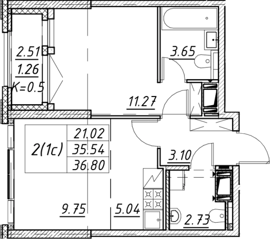 Купить двухкомнатную квартиру в новостройках в ЖК Цивилизация на Неве в Санкт-Петербурге. Вариант № 7849353, 0, площадь -  квм, цена 13778104 рублей