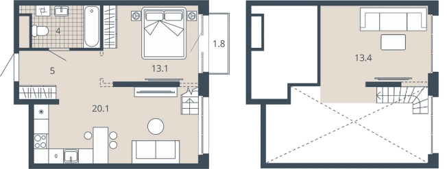 Купить однокомнатную квартиру в ЖК Жилой комплекс "Scala city" в Пензе. Вариант № 95741, 0, площадь -  квм, цена 9815400 рублей