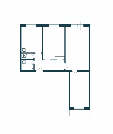 Купить трехкомнатную квартиру на улице Новосибирская в Новосибирске. Вариант № 28884, 0, площадь -  квм, цена 4700000 рублей