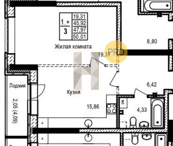 Купить однокомнатную квартиру в новостройках в ЖК Сказка в Ижевске. Вариант № 71739, 0, площадь -  квм, цена 3603550 рублей