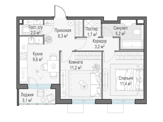 Купить квартиру в ЖК Новое Пушкино в Пушкине. Вариант № 165813, 0, площадь -  квм, цена 8870000 рублей